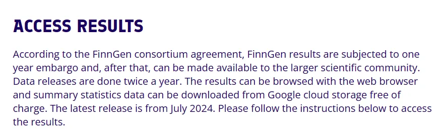 FinnGen 数据访问与发布说明
